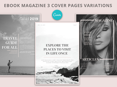 Canva – Magazine Ebook Templates canva canva magazine template canva templates magazine pennyblack