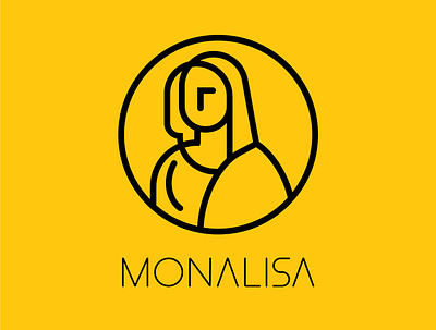 Monalisa branding design graphic graphic design graphicdesign illustration logo logoawesome logodesign logoinspiration