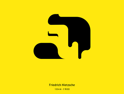 Friedrich Nietzsche branding design graphic graphic design graphicdesign illustration logo logoawesome logodesign logoinspiration