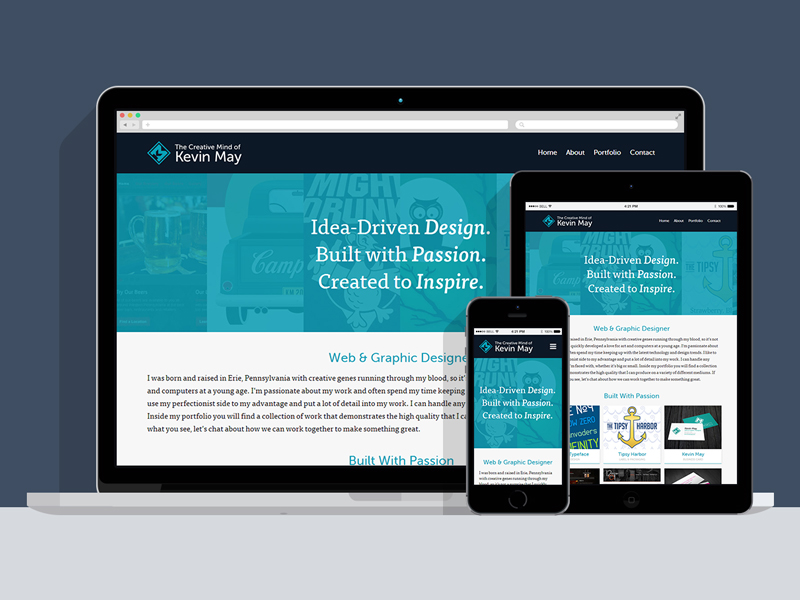 2014 Responsive Portfolio Website By Kevin May On Dribbble