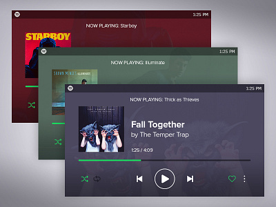 Mobile Spotify Landscape Redesign - Closer Look by Kevin May on Dribbble