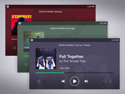 Mobile Spotify Landscape Redesign - Closer Look app controls design interface mobile music phone player redesign spotify ui