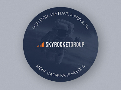 More Caffeine is Needed coaster design skyrocket stickermule