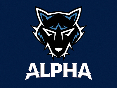 Alpha Hockey Team Logo alpha hockey jersey logo sport sports team wolf