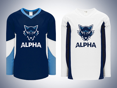 Alpha Home and Away Jerseys alpha hockey jersey team