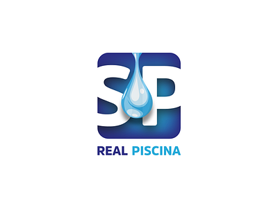 SP Real piscina design logo logomarca piscina pool