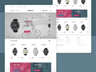Watches shop design ecommerce shop eshop luxury shop ui ux watches web shop webdesign