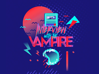 Interview With The Vampire illustration typography vampire