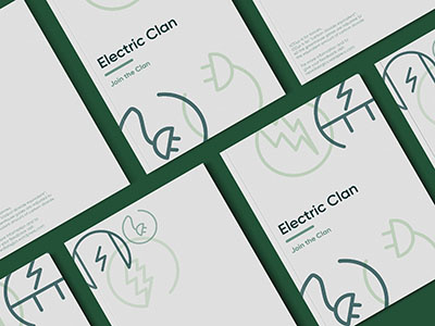 Electric Clan branding design graphic design illustration logo print design