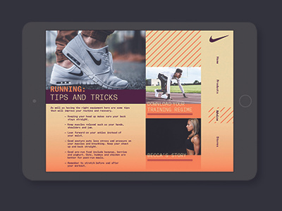 Nike Ipad digital design graphic desig layouts photoshop sketch