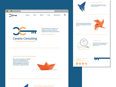 Cavetta Consulting Desktop branding freelance graphic design web design