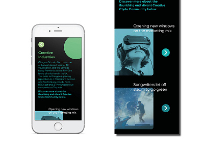 Glasgow City of Science and Innovation digital design glasgow graphic design design iphone mobile science ui ux