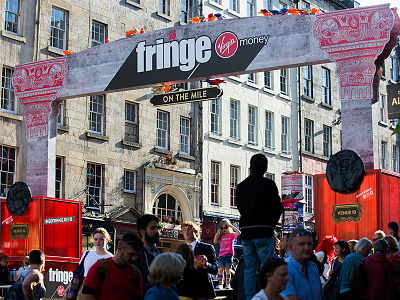 Edinburgh Fringe Street Events 3ddesign branding design edfringe edinburgh festival graphic design signage street design streetart wayfinding