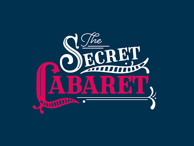 The Secret Cabaret branding colour design edinburgh freelance graphic design illustration illustrator logo design scotland vector