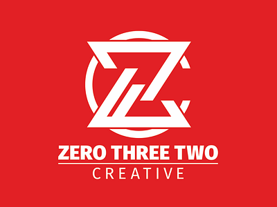Zero Three Two Creative agency branding company design identity logo red type
