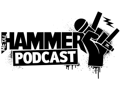 Metal Hammer Podcast Logo branding design hammer logo metal podcast