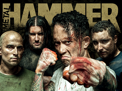 Metal Hammer Trivium Cover blood cover creative design editorial photography photoretouching photoshop retouching