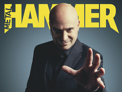 David Draiman/Metal Hammer cover design draiman editing editorial magazine metal hammer music photoshop skull