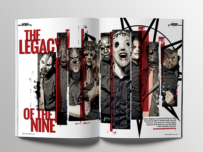 Slipknot Feature/Metal Hammer creative design editorial hammer layout metal slipknot