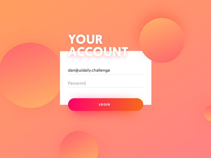 Daily UI Challenge #01 by Dan OC on Dribbble