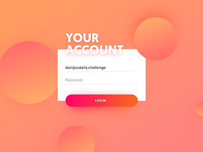 Daily UI Challenge #01 dailyui form signin ui