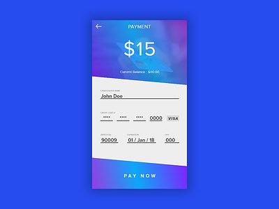 Credit Card Checkout - #Dailyui Day #002