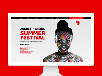 Africa Centre Website africa bold event flat geometric london pattern responsive website