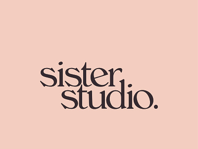 Logo design for Sister Studio branding design illustration logo typography