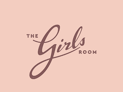 The Girls Rooms logo design branding design layout logo type