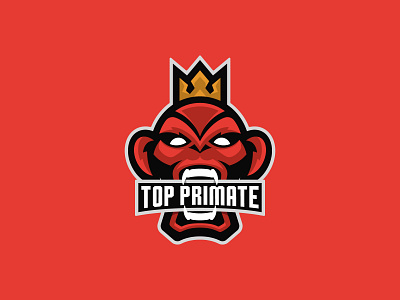 Top Primate branding branding identity design flat illustration logo type typography vector