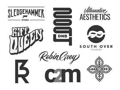 Logo Collection 17-18 branding branding identity design flat icon logo type typography vector