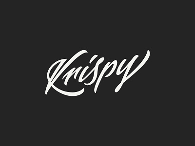 Krispy branding branding identity lettering lettering logo logo type typography vector
