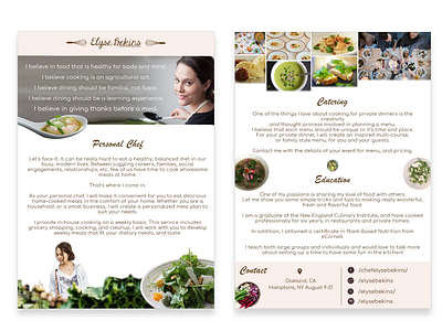 Personal Chef sample design