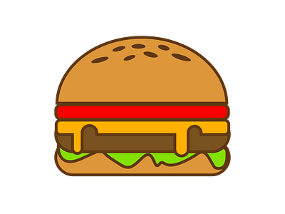 Burger design illustration ui