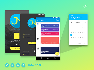 Jota Note Travel Journal