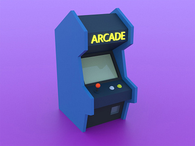 Arcade Low Poly Render c4d cinema4d lowpoly