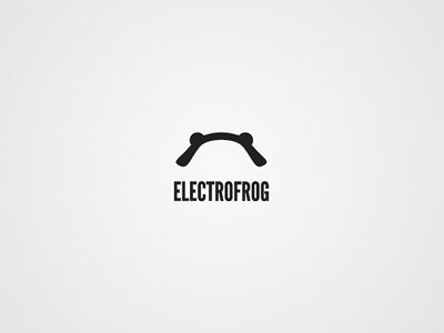 Electrofrog logo frog identity logo
