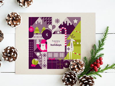 Christmas card card christmas design holiday illustration illustrator cc vector wishes