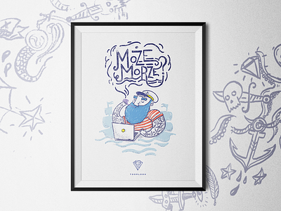 Może morze (maybe sea) gdańsk office poster sailor sea tooploox