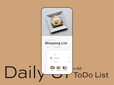 Daily UI #042 − ToDo List clean daily ui dailyui design figma task todo todolist ui uidesign