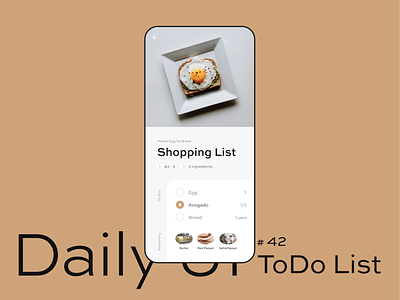 Daily UI #042  − ToDo List