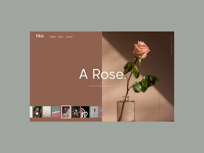 Daily UI 072 | Image Slider 🌹 brown clean daily ui daily ui challenge dailyui design figma green image image slider images photo photo slider retro uidesign