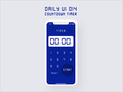 Daily UI #014 - Countdown timer ⏰ adobe xd blue dailyui timer uidesign