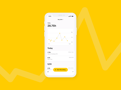 Daily UI #018 - Analytics Chart 🐥 adobe xd analytic clean dailui daily ui dailyui dailyui 018 graph yellow