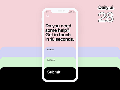 Daily UI 28 | Contact Us 💬