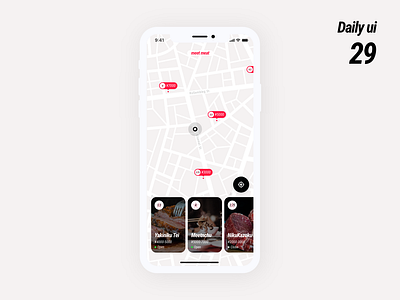 Daily UI 29 | Map 🥩 adobe xd dailyui map uidesign