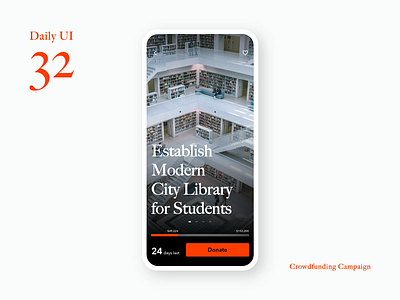 Daily UI 032 | Crowdfunding Campaign