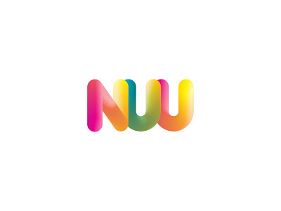 NUU design flat gradient gradient logo gradient mesh icon logo simple logo