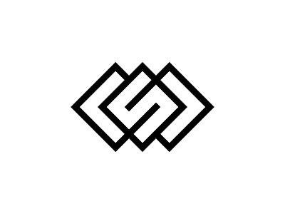 S blackandwhite blacklogo brandidentity flat geometric icon logo logodesign logodesigner s slogo squire vector