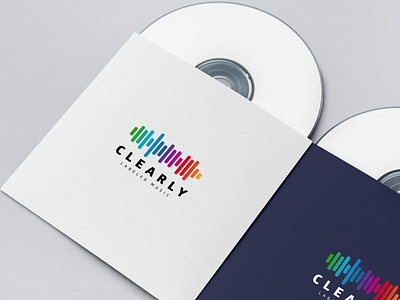 Clearly Labeled Music art brandidentity branding design flat icon illustration logo logodesign logodesigner logotype vector